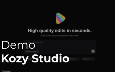 Introducing Kozy, the first AI video editor