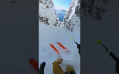 GoPro | Perfect Couloir with 360° Entry 🎬 Nikolai Schirmer #Shorts #POV