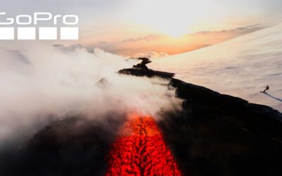 Skiing an Erupting Volcano