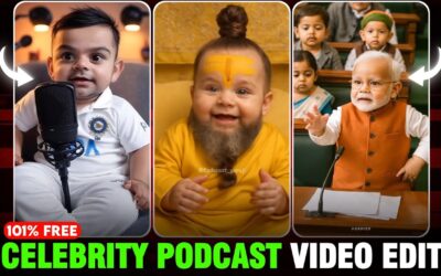 New Trending Celebrity Podcast Video Editing |Baby Podcast Video Kaise Banaye |Ai Video Kaise Banaye