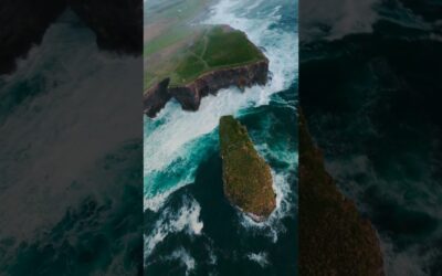 Scenic Ireland Drone POV 🎬 Paddy Mack #Shorts #CliffDiving