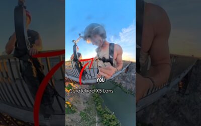 Swapping lenses mid-air? Challenge accepted 💀 #shorts #insta360