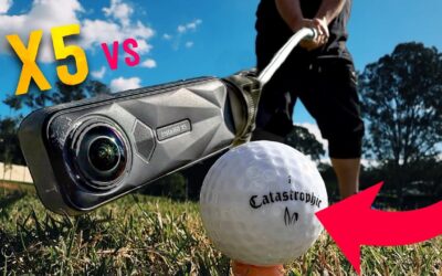 Can the Insta360 X5 Survive a Golf Ball? Slow Motion shot!