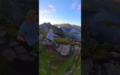 3, 2, 1…Chasing Golden Hour in Norway 🌅 | Insta360 X5 Travel Vlog #hike #shorts