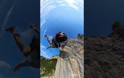 100th BASE Jump off Monte Brento 🪂 | Epic Gainer with Insta360 X4