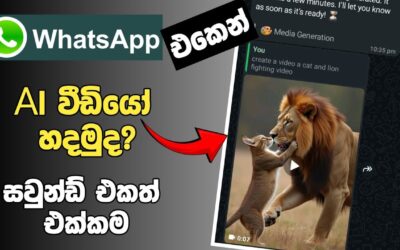 Ai video දැන් වට්සැප් එකෙන් | whatsapp ai video generator sinhala | whatsapp ai video hadamu