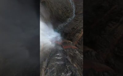 Flying Through a Waterfall 🎬 Sebastian Schieren #Shorts #FPV