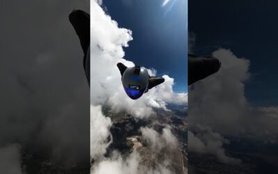 Wingsuiting Through Giant Clouds POV 🎬 Daniel Whaibe #Shorts #Whale