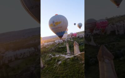 Perfect Sunrise at Cappadocia Balloon Festival 🎬 Jackson Goldblatt #Shorts #HotAirBalloon