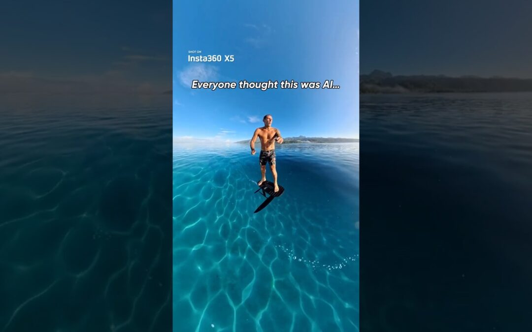 AI…? Nope. Just perfect clarity 🏄‍♂️🌊 | Insta360 X5