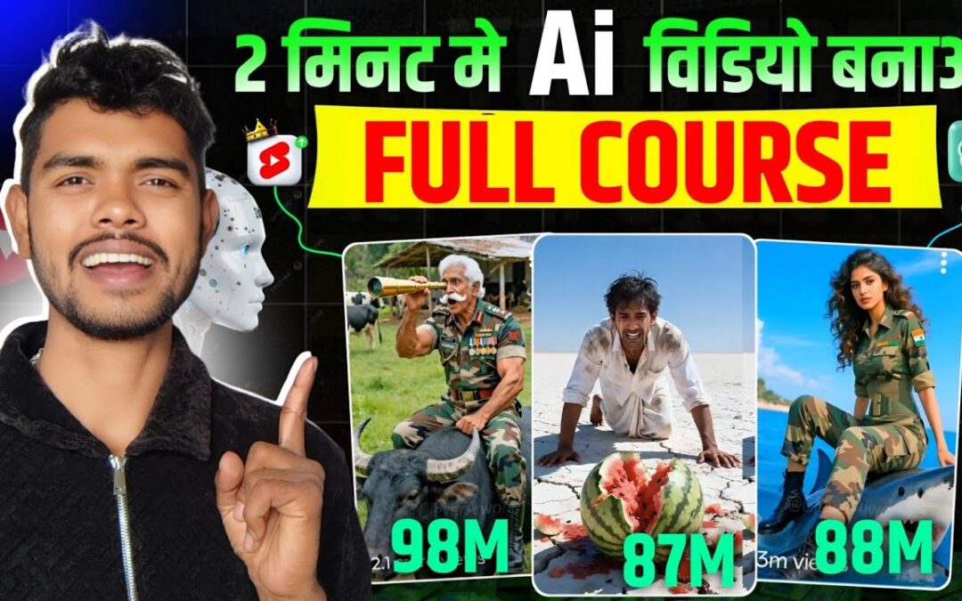 Ai video kaise banaye ( Full Course ⏰) Ai se video kaise banaye | ai se cartoon video kaise banaye