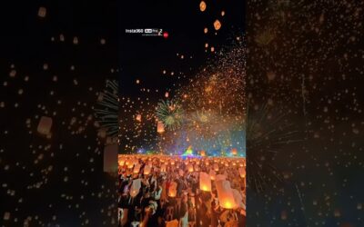 Thousands of Lanterns Shine Into the Night ✨ | Insta360 Ace Pro 2 #newyear