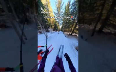 POV: he steals my camera 😭 | Insta360 X5 #skiing