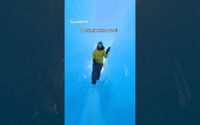Iceberg slot canyon 👉 ice cave 🤯 | Insta360 X5