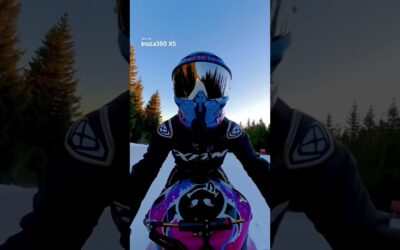 Sportbike + spikes + ski slope ❄️🏍️ | Insta360 X5