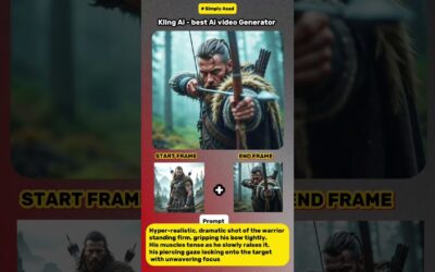 Best Ai Video Editor [ Kling Ai ] – How to use – start and end frames ❤️