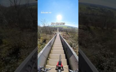 This is what NO BRAKES looks like | Insta360 X4 #mtb