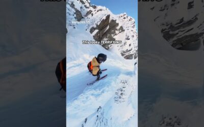 POV: This Ski Line Looks Terrifying