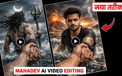Lord Shiv Hand Holding Ai Video Editing | Trending Mahadev Walking Hand Holding Video Editing