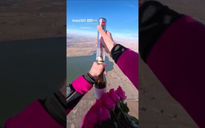 Coming in hot for V-Day… The champagne break is extra but we love it 💖 | Insta360 Ace Pro 2